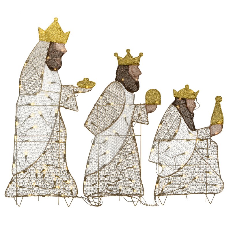 The Holiday Aisle® Three Wisemen Lighted Display & Reviews | Wayfair